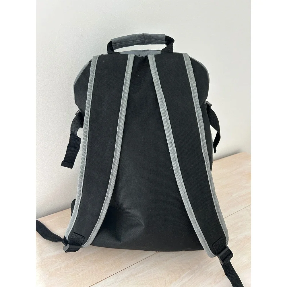 Code Ninjas Backpack Black Gray Honeycomb Pattern Multi-Pocket Tech Bag 18x13